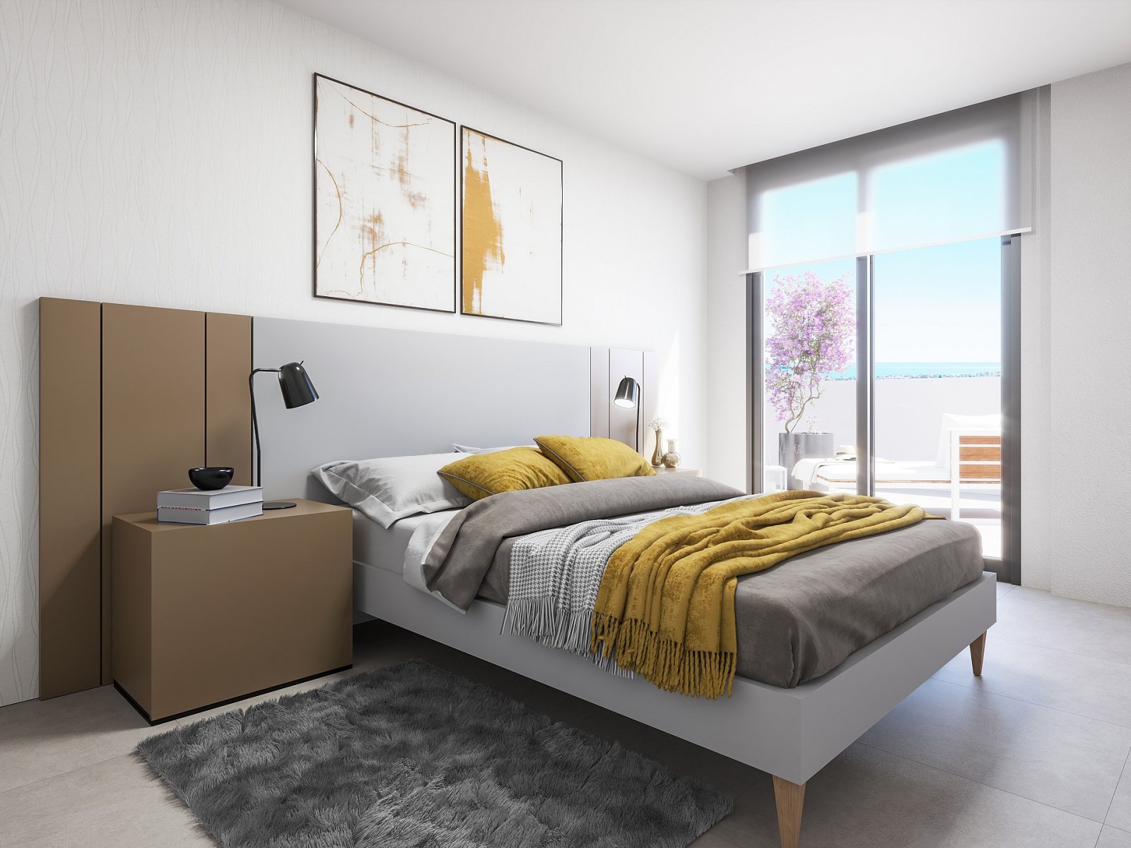 <p>Apartment with terrace provided with 2 Bedrooms and 2 Bathrooms, inside & outside swimming pool and underground parking space with storage room....