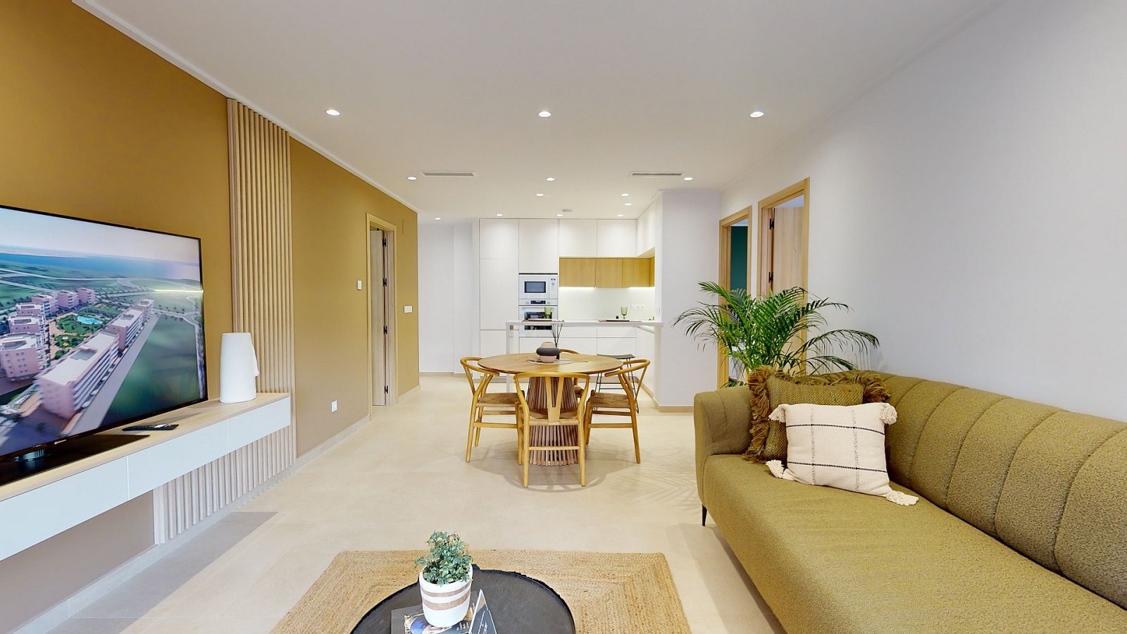 <p>Apartment with garden provided with 3 Bedrooms and 2 Bathrooms, inside & outside swimming pool and underground parking space. </p><p>We are plea...