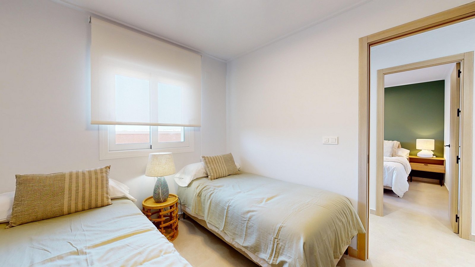 <p>Apartments - solarium provided with 3 Bedrooms and 2 Bathrooms, inside & outside swimming pool and underground parking space. </p><p>We are plea...