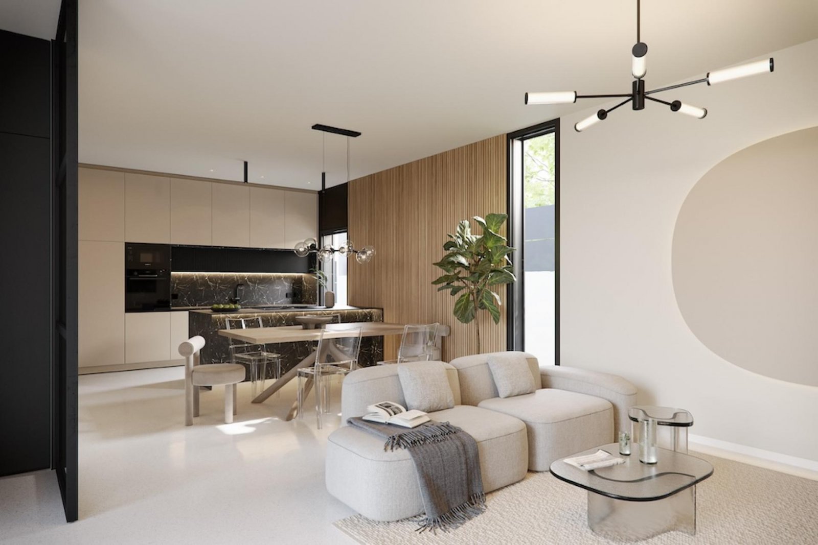 Moderne Bungalow-Villa mit Pooloption