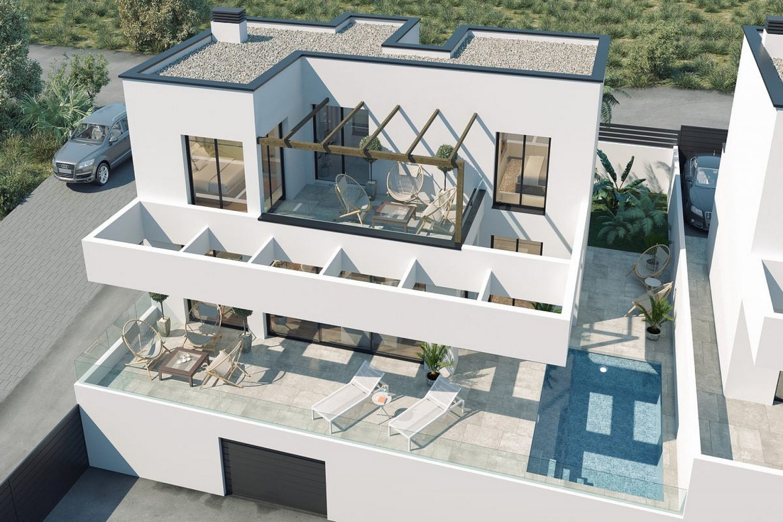 <p>Villa provided with 3 Bedrooms and 3 Bathrooms, private swimming pool and private garage. </p>
