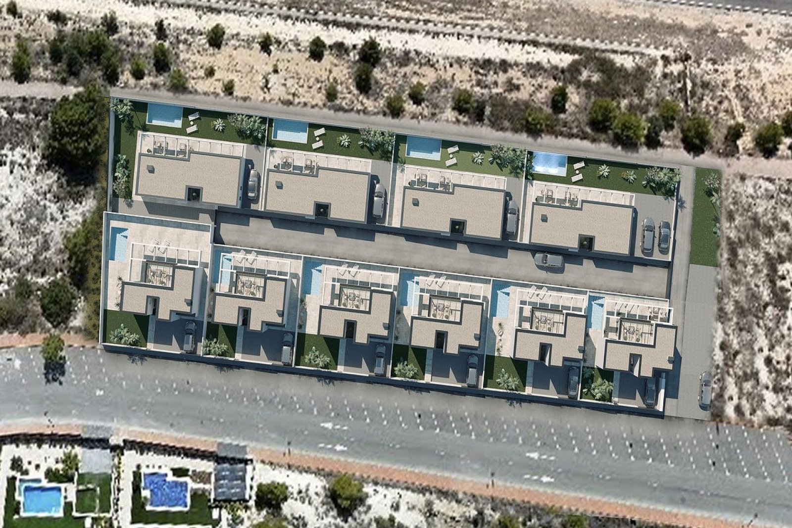 <p>Villa provided with 3 Bedrooms and 3 Bathrooms, private swimming pool and private garage. </p>