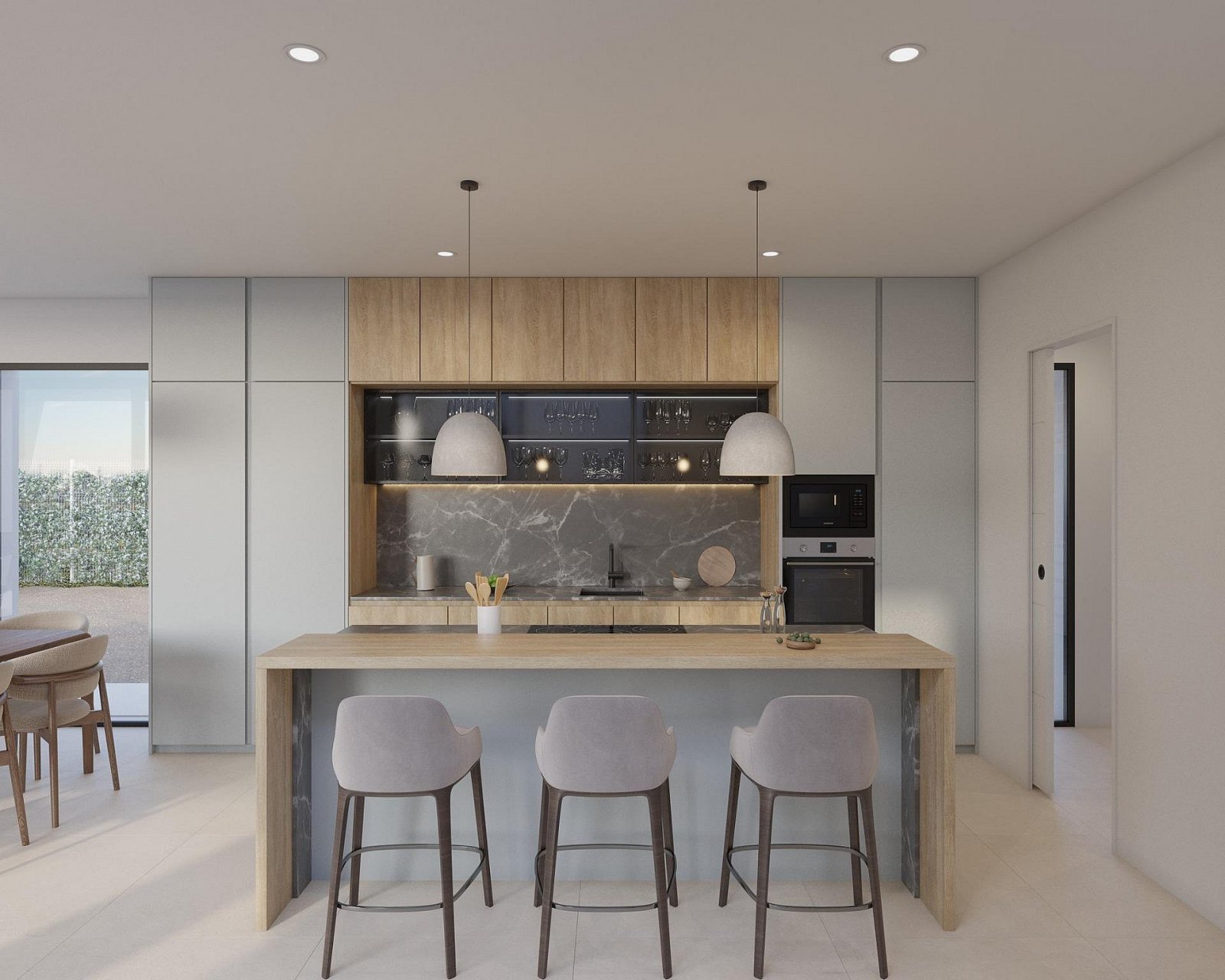 <p>Villa provided with 3 Bedrooms and 2 Bathrooms, private swimming pool and private garage for 2 cars. </p><p>Luxury new build homes on the front ...