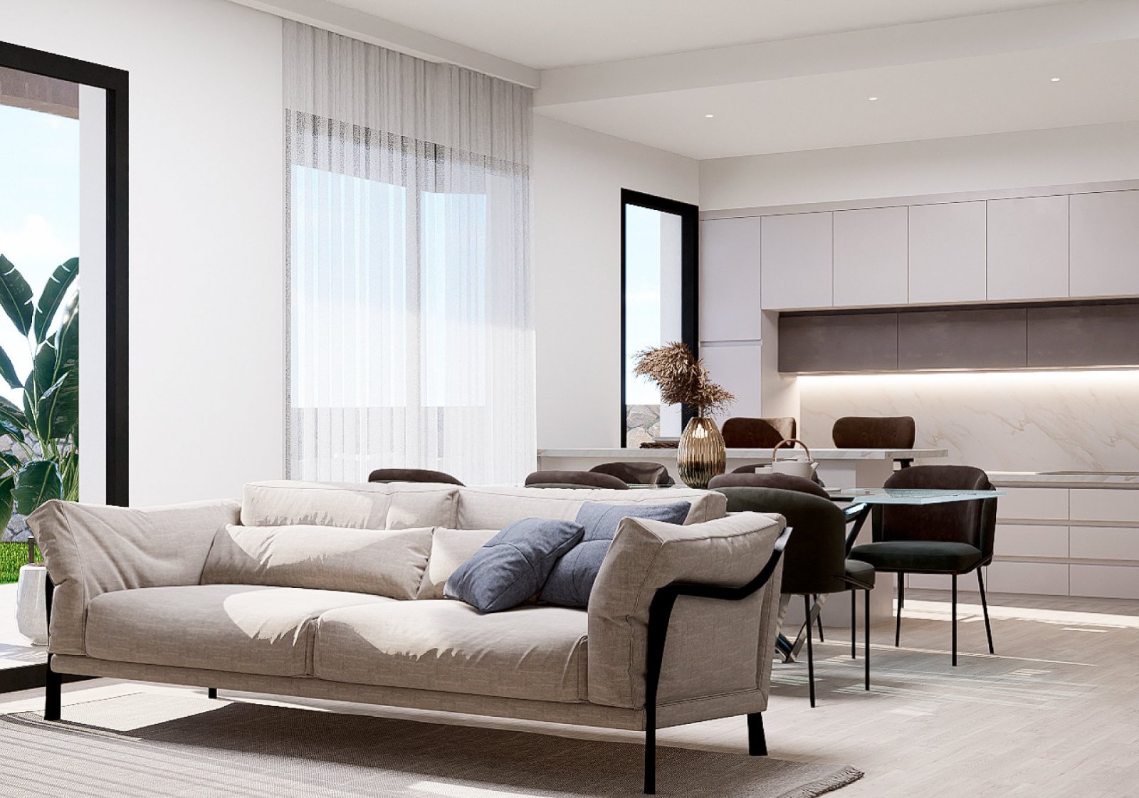 <p>Apartment with garden provided with 3 Bedrooms and 2 Bathrooms, communal swimming pool and private parking space within domain. </p><p>In this v...