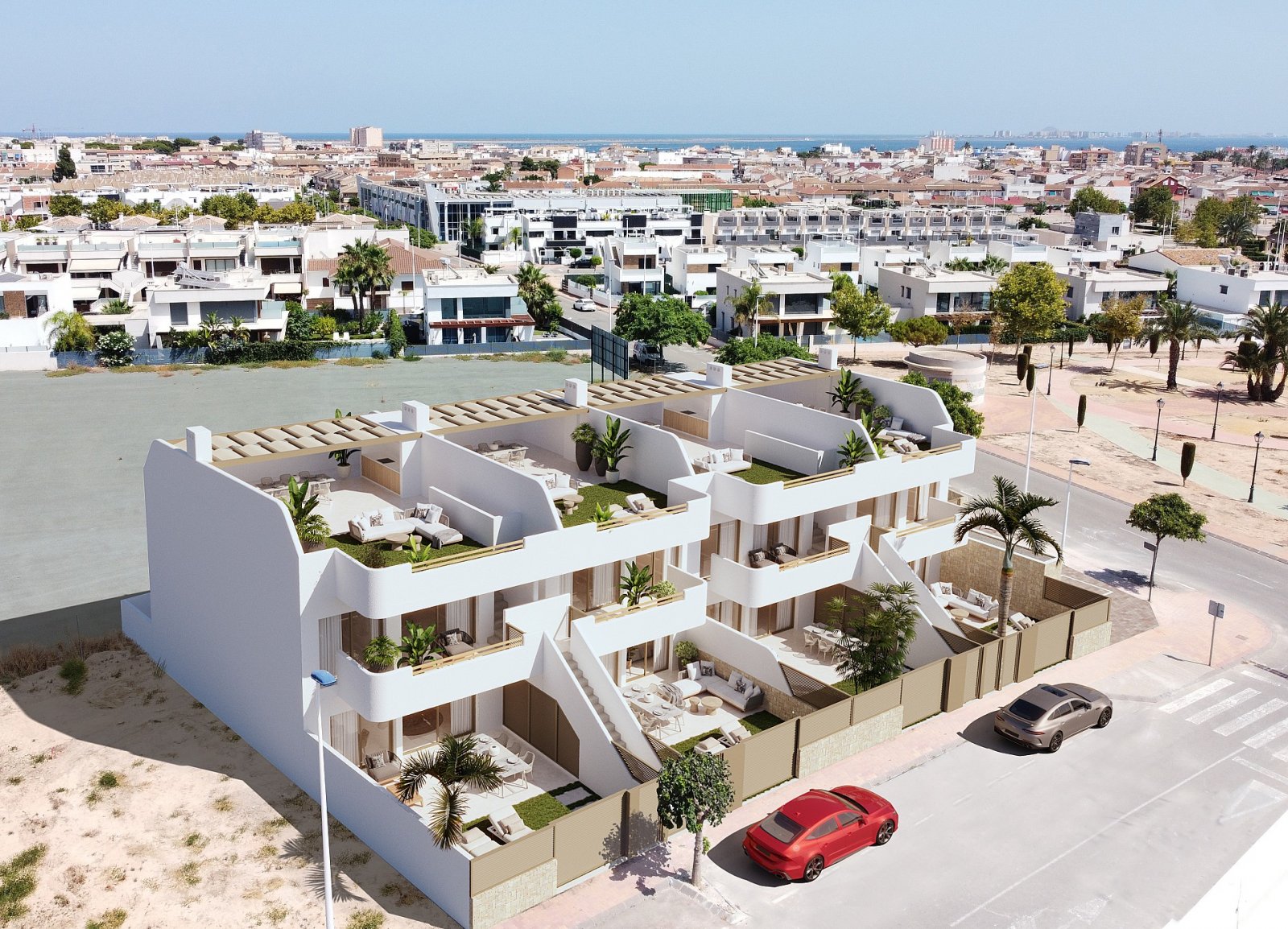 <p>Apartments - solarium provided with 3 Bedrooms and 2 Bathrooms, communal swimming pool and private parking space within domain. </p><p>Modern bu...