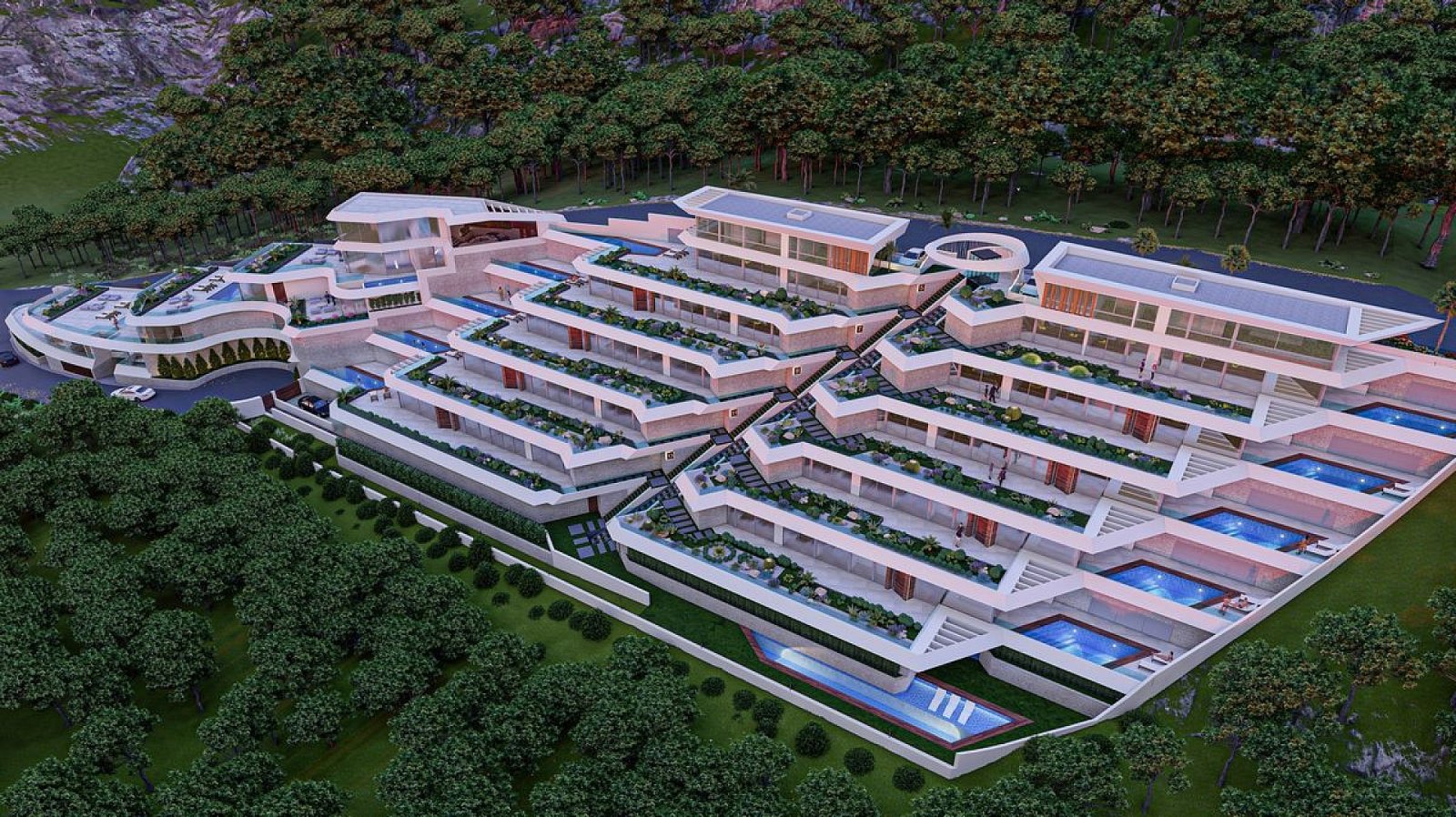 <p>Apartment with terrace provided with 3 Bedrooms and 2 Bathrooms, private swimming pool and multiple parking spaces. </p><p>This exclusive projec...