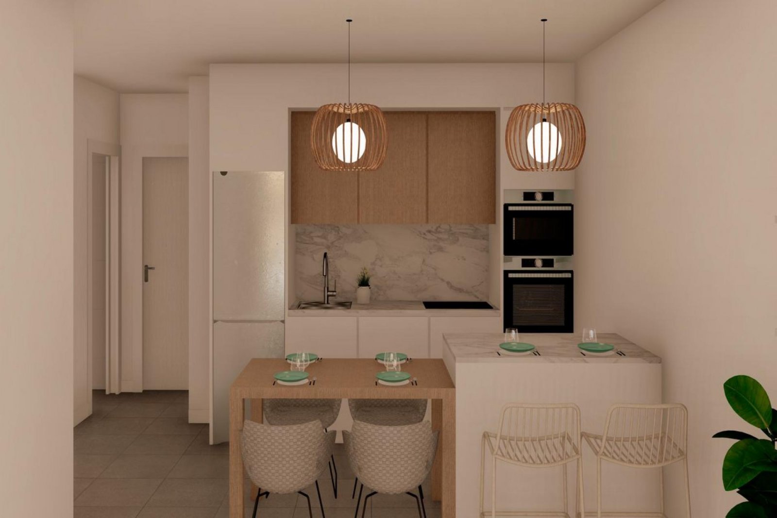 <p>Apartment with garden provided with 3 Bedrooms and 2 Bathrooms, communal swimming pool and underground parking space. </p>