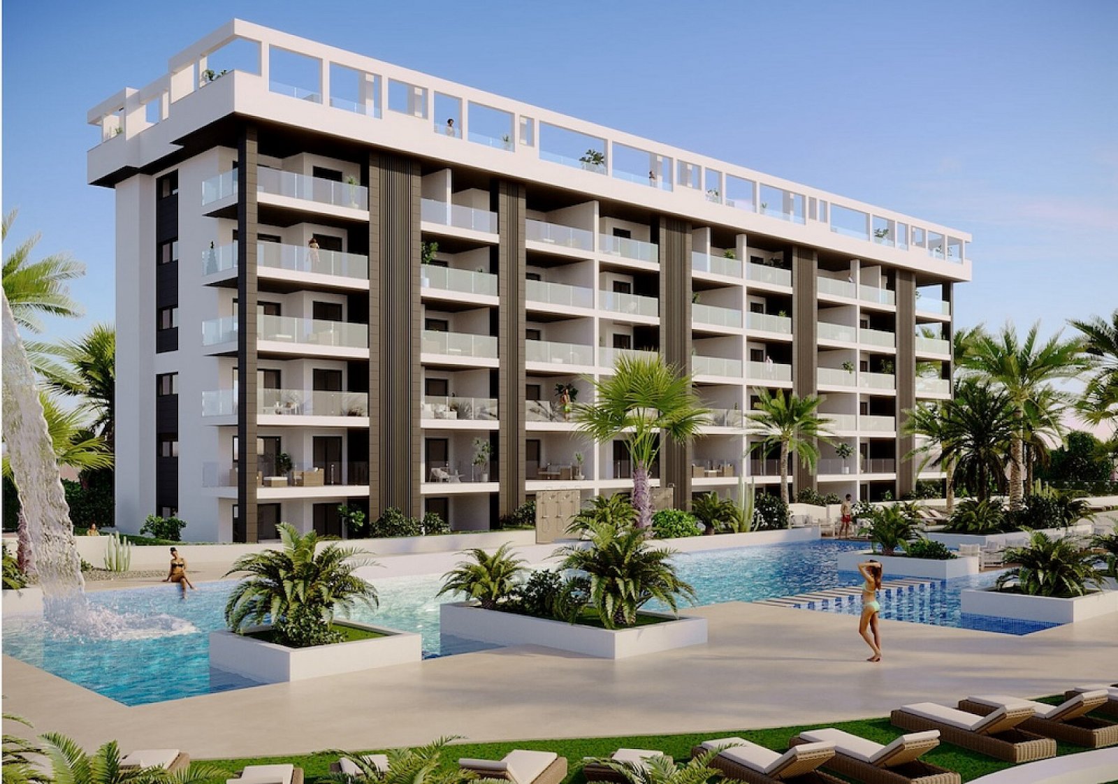 <p>Apartments - solarium provided with 3 Bedrooms and 2 Bathrooms, communal swimming pool and private parking space within domain. </p><p>All apart...