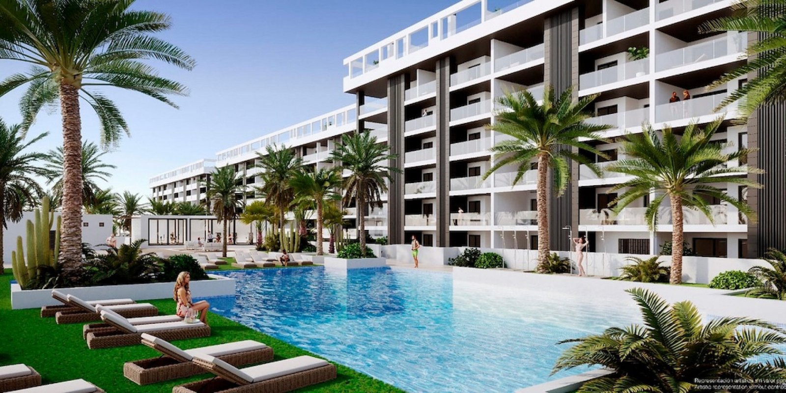 <p>Apartments - solarium provided with 3 Bedrooms and 2 Bathrooms, communal swimming pool and private parking space within domain. </p><p>All apart...