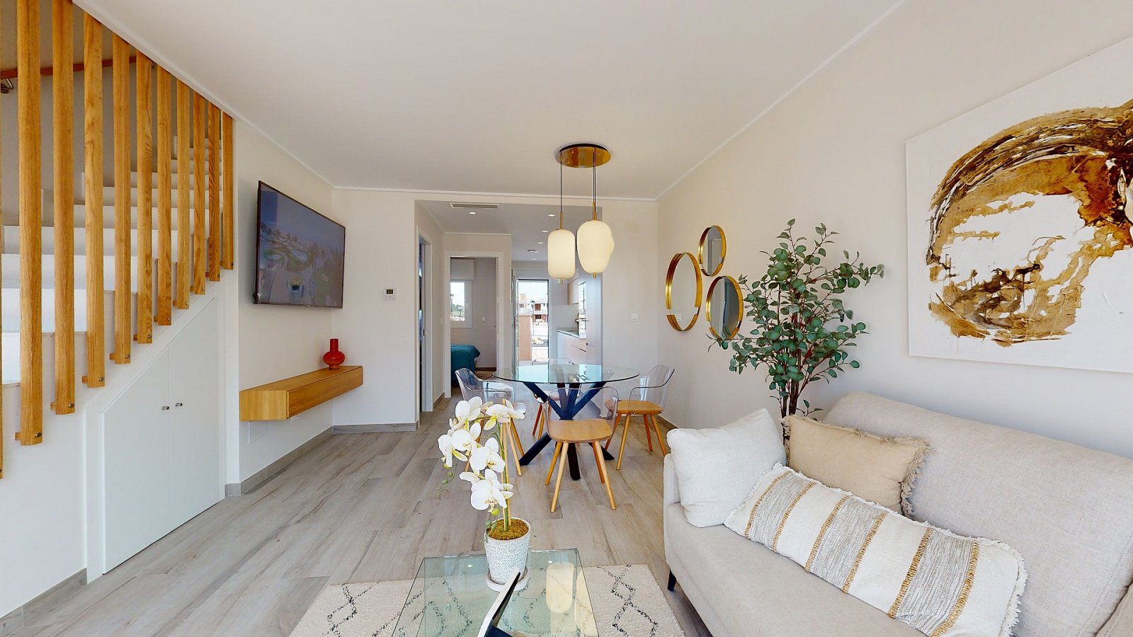 <p>Terraced villa provided with 3 Bedrooms and 2 Bathrooms, communal swimming pool and underground parking space. </p>