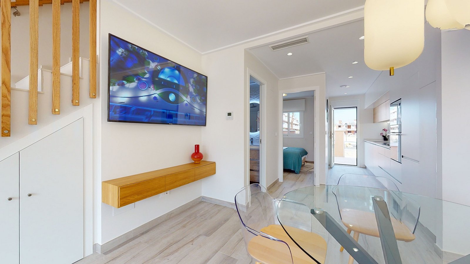 <p>Terraced villa provided with 3 Bedrooms and 2 Bathrooms, communal swimming pool and underground parking space. </p>