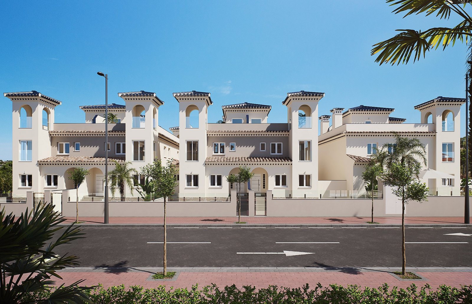 <p>Terraced villa provided with 4 Bedrooms and 3 Bathrooms, optional swimming pool and private garage. </p><p>These architecturally refined townhom...
