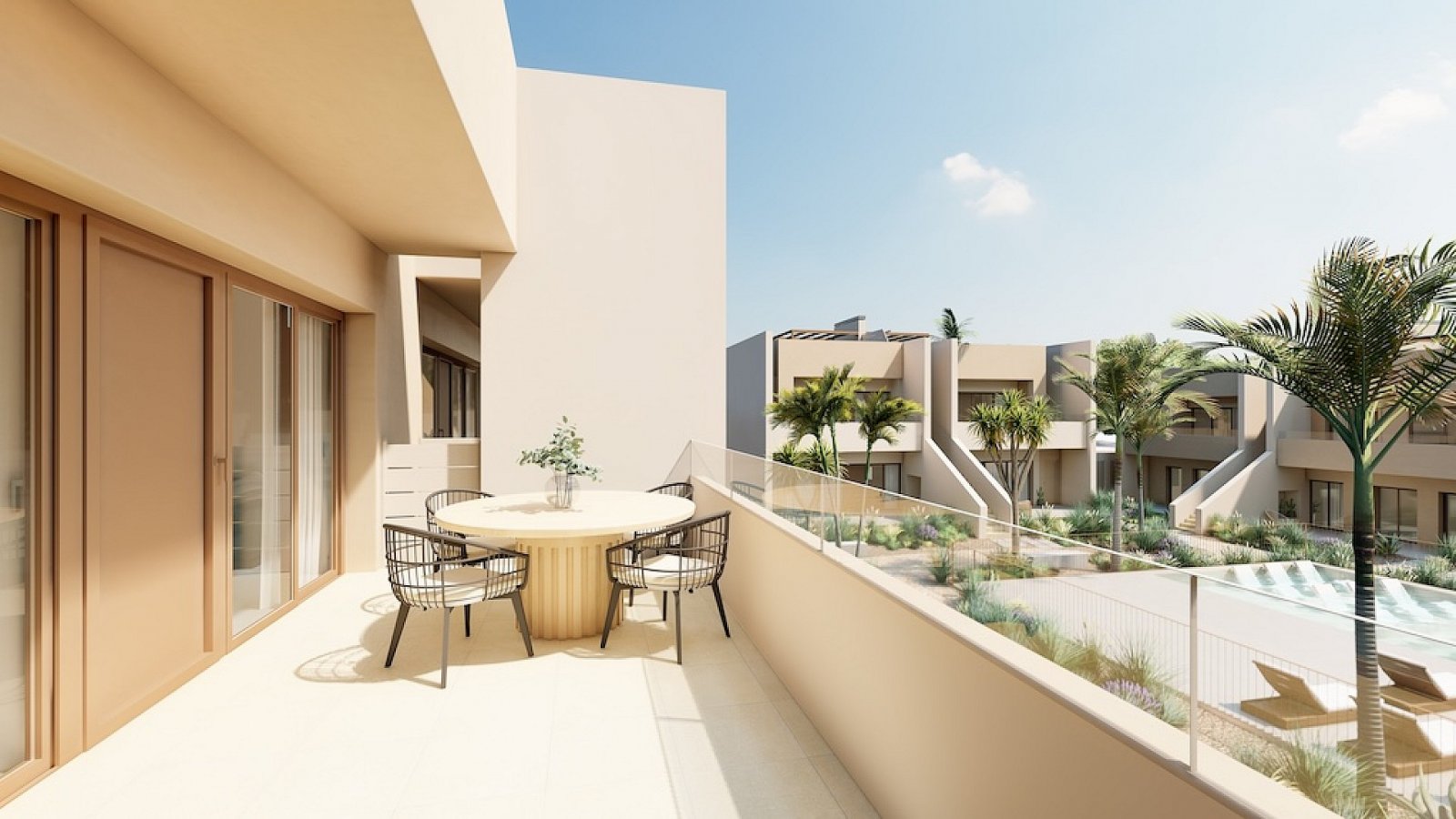 <p>Apartments - solarium provided with 3 Bedrooms and 2 Bathrooms, communal swimming pool and parking spot. </p><p>Exclusive, low-rise development,...
