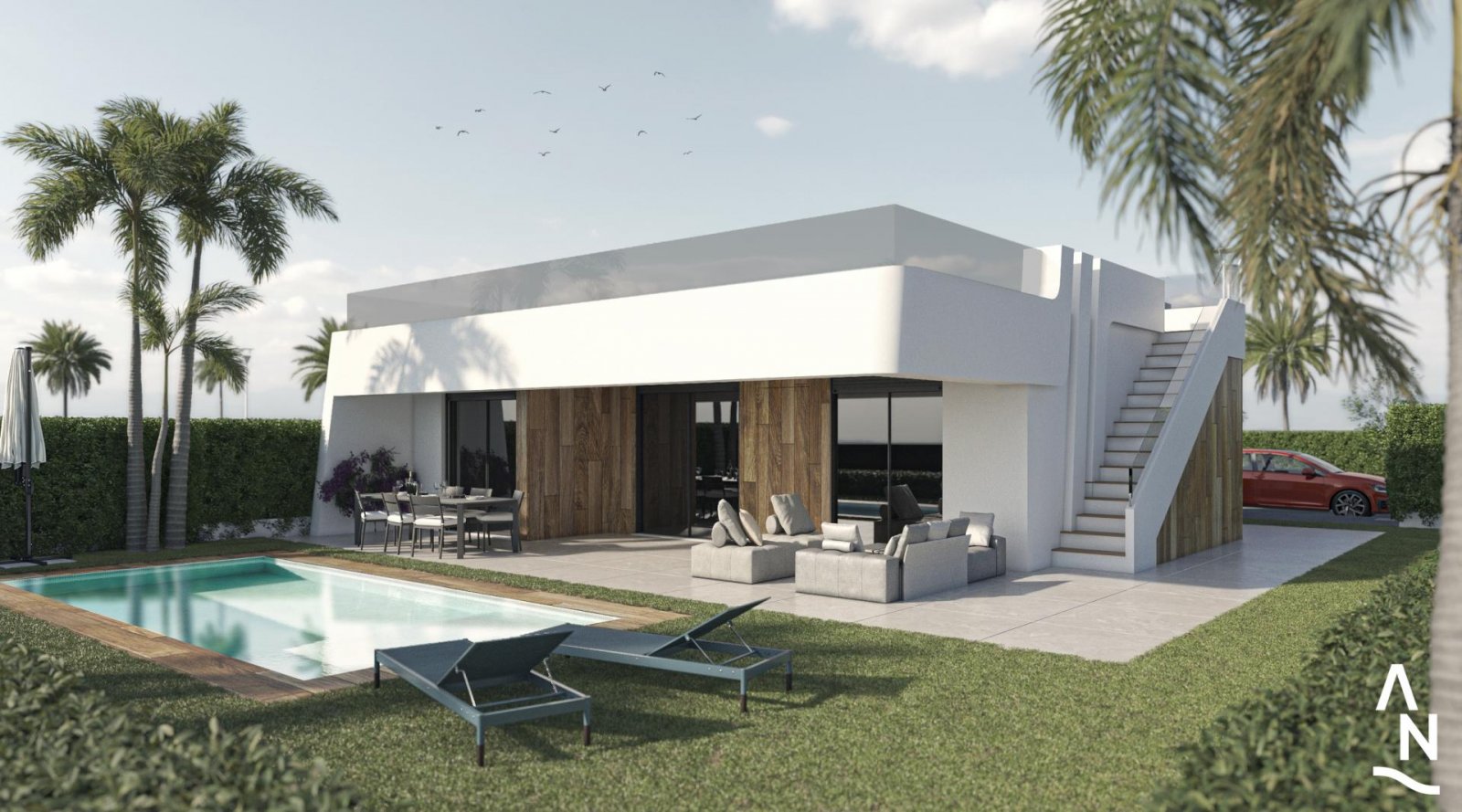 <p>Villa provided with 3 Bedrooms and 2 Bathrooms, private swimming pool and parking space on own plot. </p><p>Discover these detached single-store...