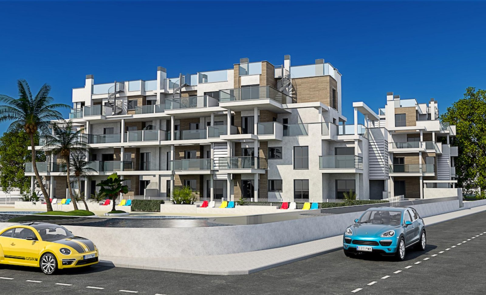 <p>Apartments - solarium provided with 3 Bedrooms and 2 Bathrooms, communal swimming pool and private parking space within domain. </p><p>Discover ...
