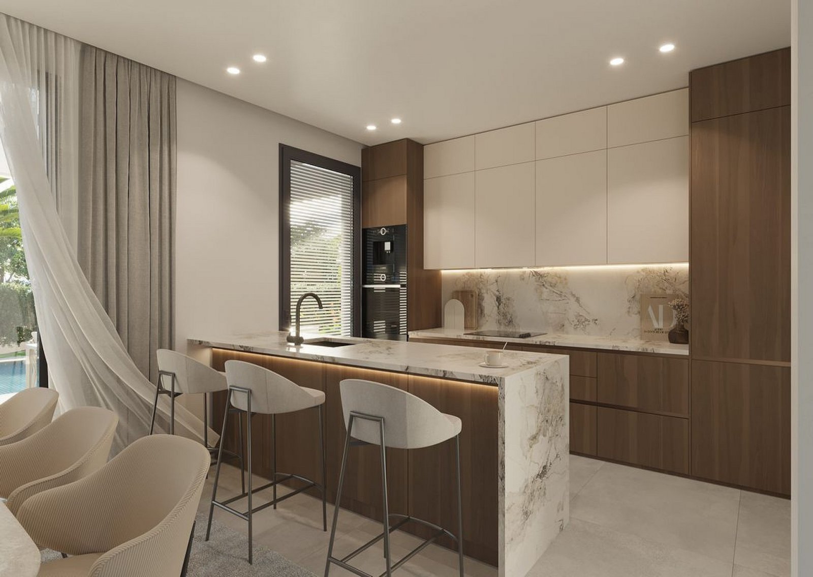 <p>Villa provided with 4 Bedrooms and 4 Bathrooms, private swimming pool and parking space on own plot. </p>