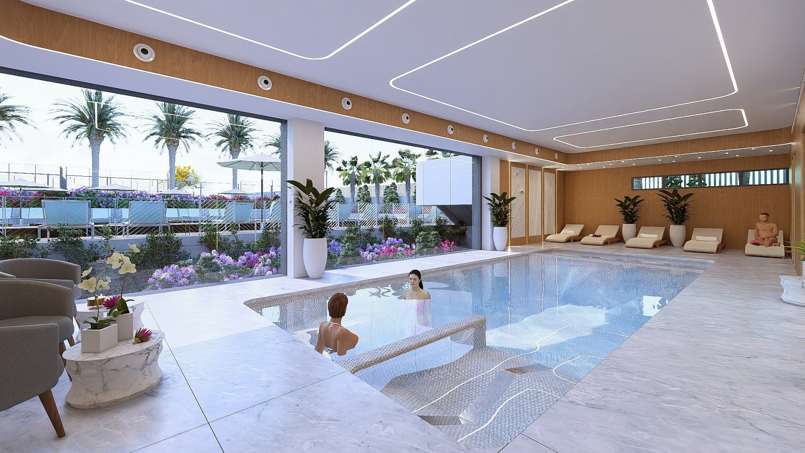 Sonnige Terrassenwohnung mit Gemeinschaftspool