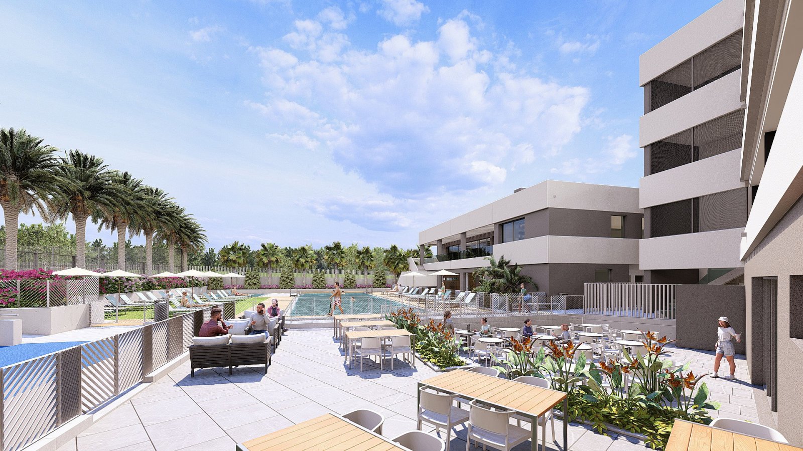 Sonnige Terrassenwohnung mit Gemeinschaftspool