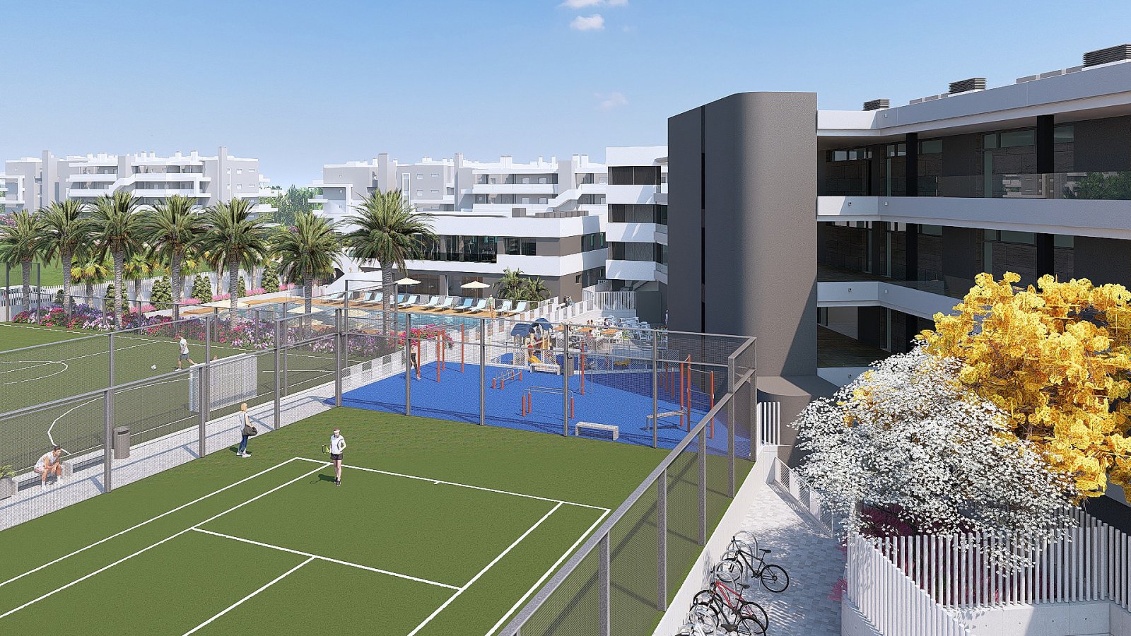 Sonnige Terrassenwohnung mit Gemeinschaftspool