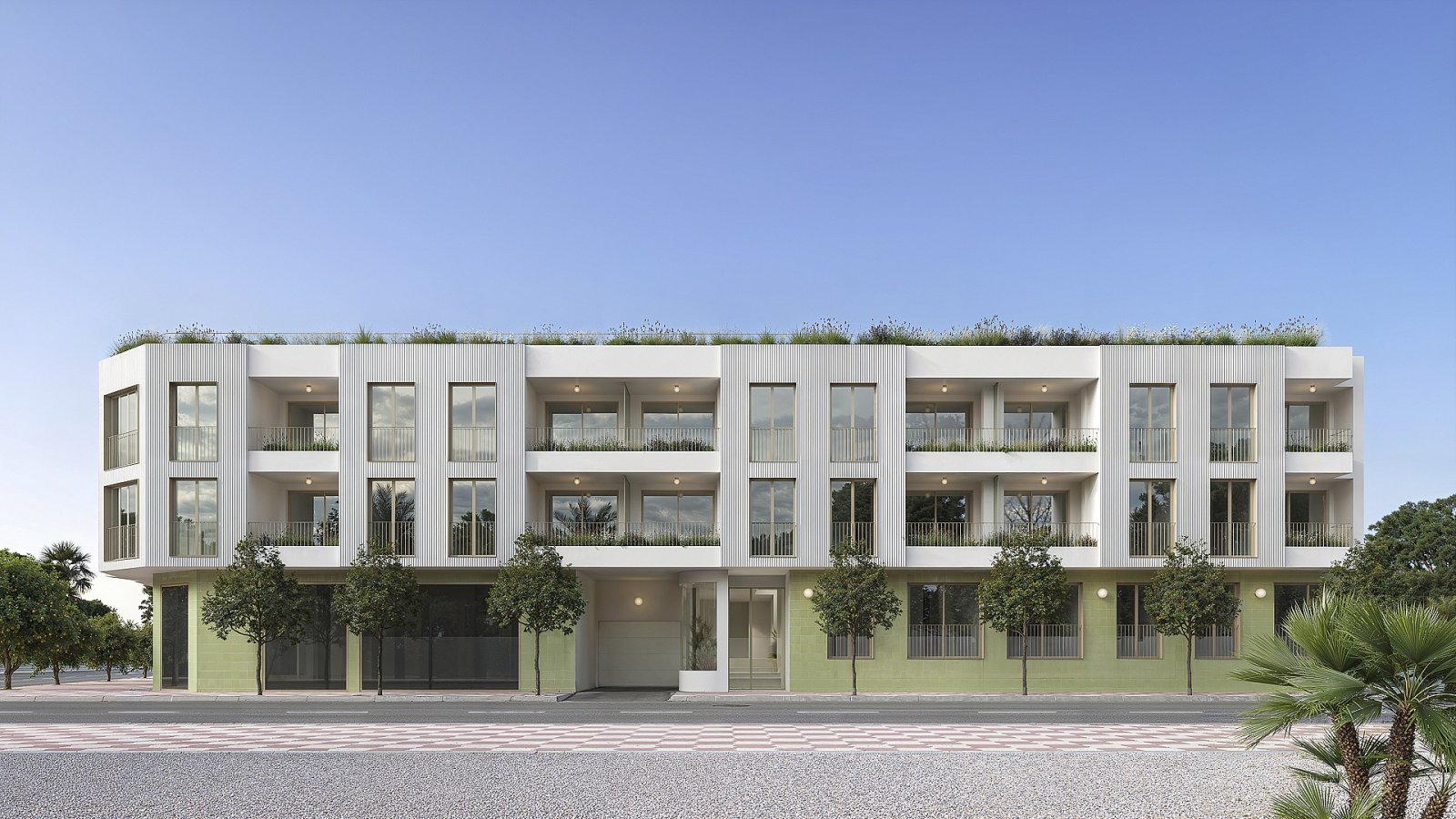 Jacarilla: <p>Apartment with terrace provided with 3 Bedrooms and 2 Bathrooms, communal swimming pool and underground parking space with storage room. </p><p>... 