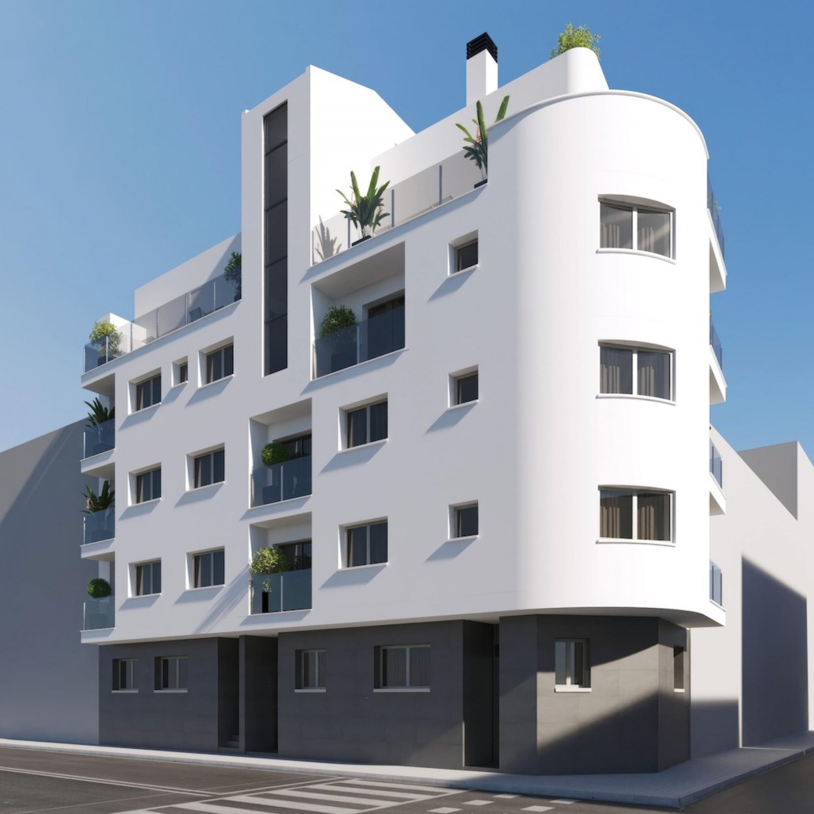 <p>Apartment with terrace provided with 1 Bedrooms and 1 Bathrooms, Jacuzzi swimming pool and ample parking space around the project.. </p><p>12 ap...