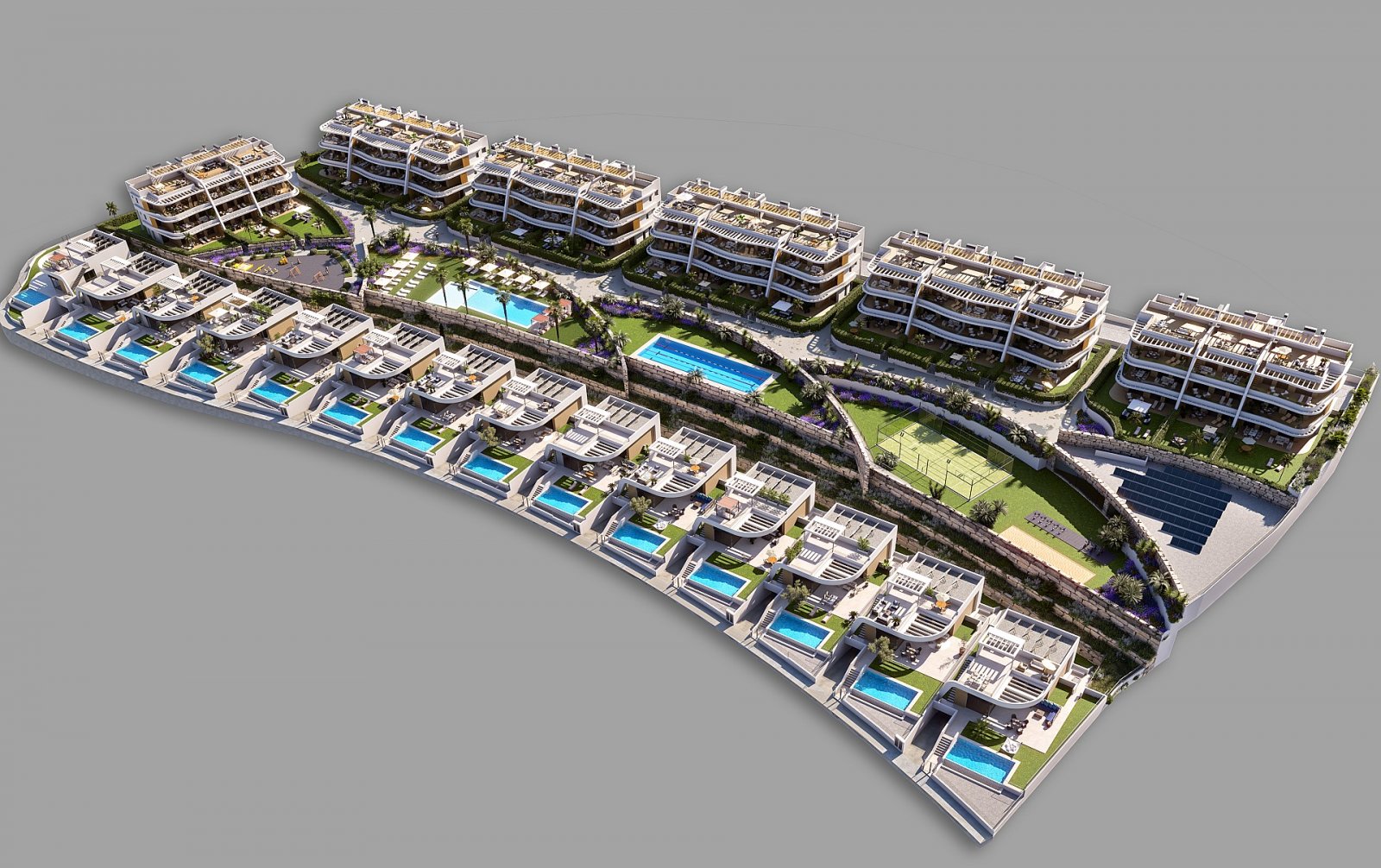 <p>Apartment with terrace provided with 3 Bedrooms and 2 Bathrooms, communal swimming pool and underground parking space with storage room. </p><p>...