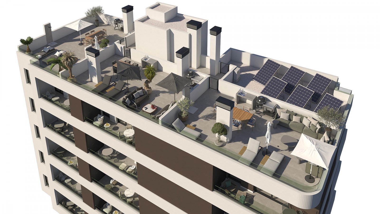 <p>Apartment with terrace provided with 2 Bedrooms and 2 Bathrooms, no swimming pool and no parking place. </p>