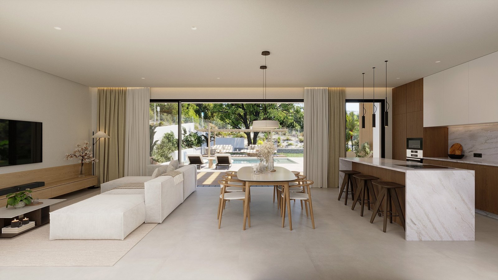 <p>Villa provided with 3 Bedrooms and 3 Bathrooms, private swimming pool and parking space on own plot. </p><p>Single-storey homes around a central...