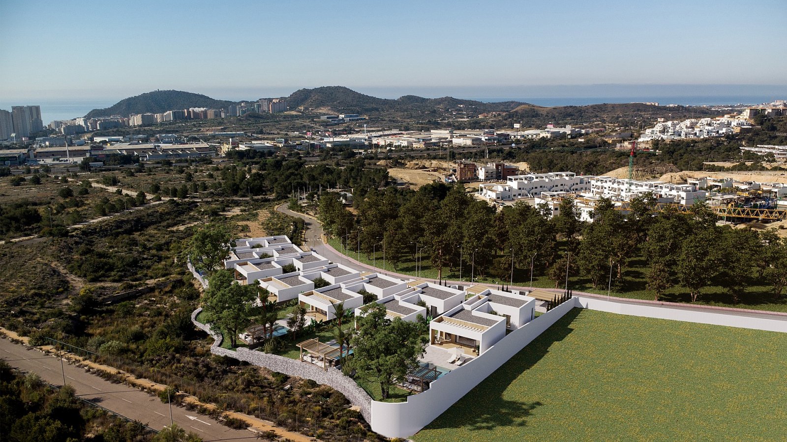 <p>Villa provided with 3 Bedrooms and 3 Bathrooms, private swimming pool and parking space on own plot. </p><p>Single-storey homes around a central...