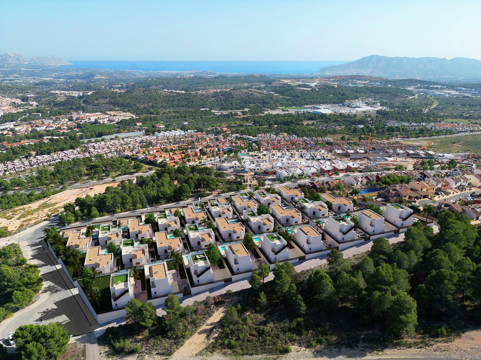 <p>Villa provided with 3 Bedrooms and 3 Bathrooms, private swimming pool and parking space on own plot. </p><p>36 detached villas with panoramic se...