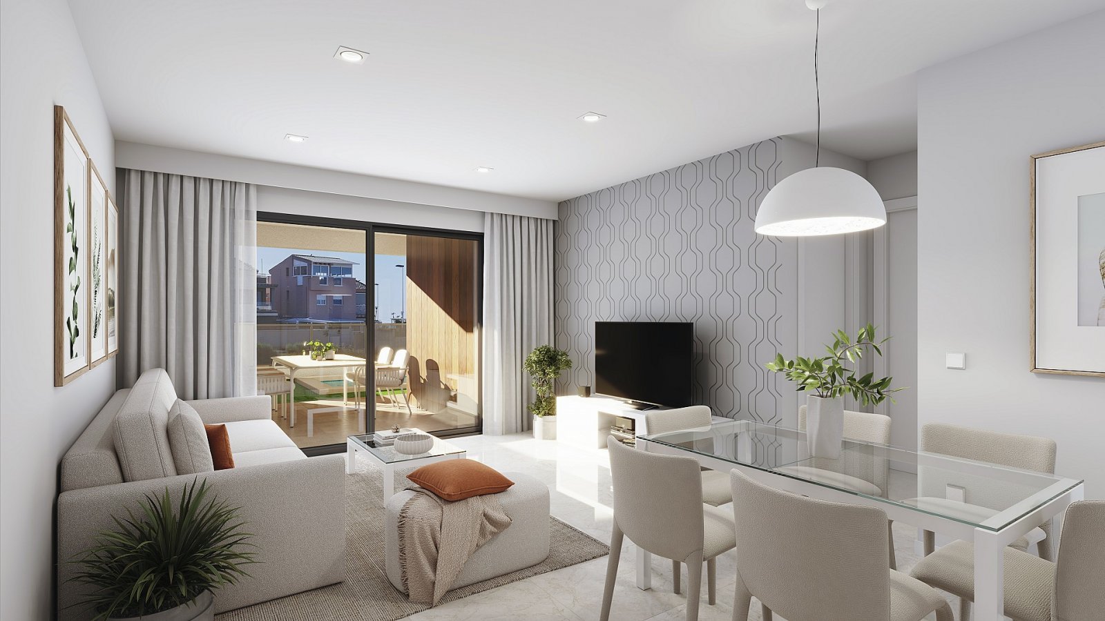 <p>Apartment with garden provided with 3 Bedrooms and 2 Bathrooms, communal swimming pool and parking spot. </p><p>This exclusive project in Puerto...