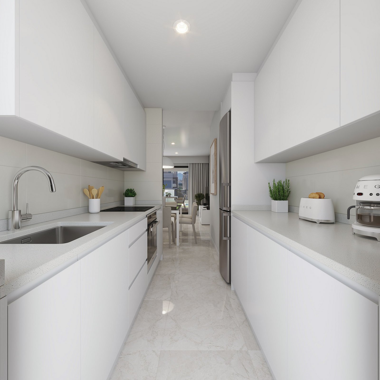 <p>Apartment with garden provided with 3 Bedrooms and 2 Bathrooms, communal swimming pool and parking spot. </p><p>This exclusive project in Puerto...