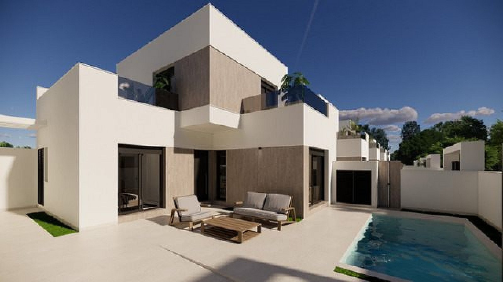 <p>Villa provided with 3 Bedrooms and 2 Bathrooms, private swimming pool and parking space on own plot. </p>