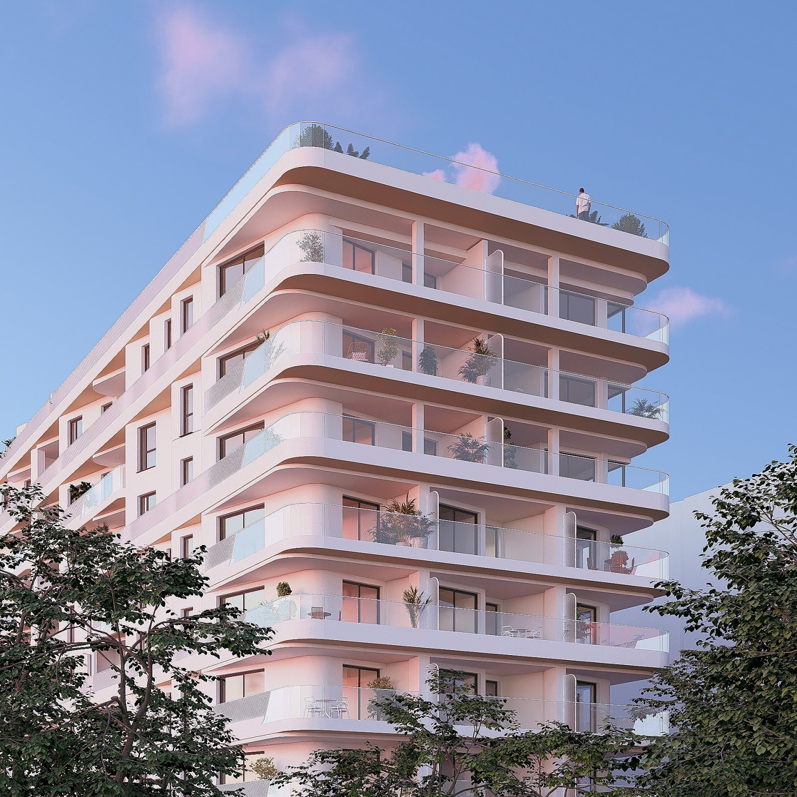 <p>Apartment with terrace provided with 2 Bedrooms and 2 Bathrooms, inside & outside swimming pool and underground parking space with storage room....