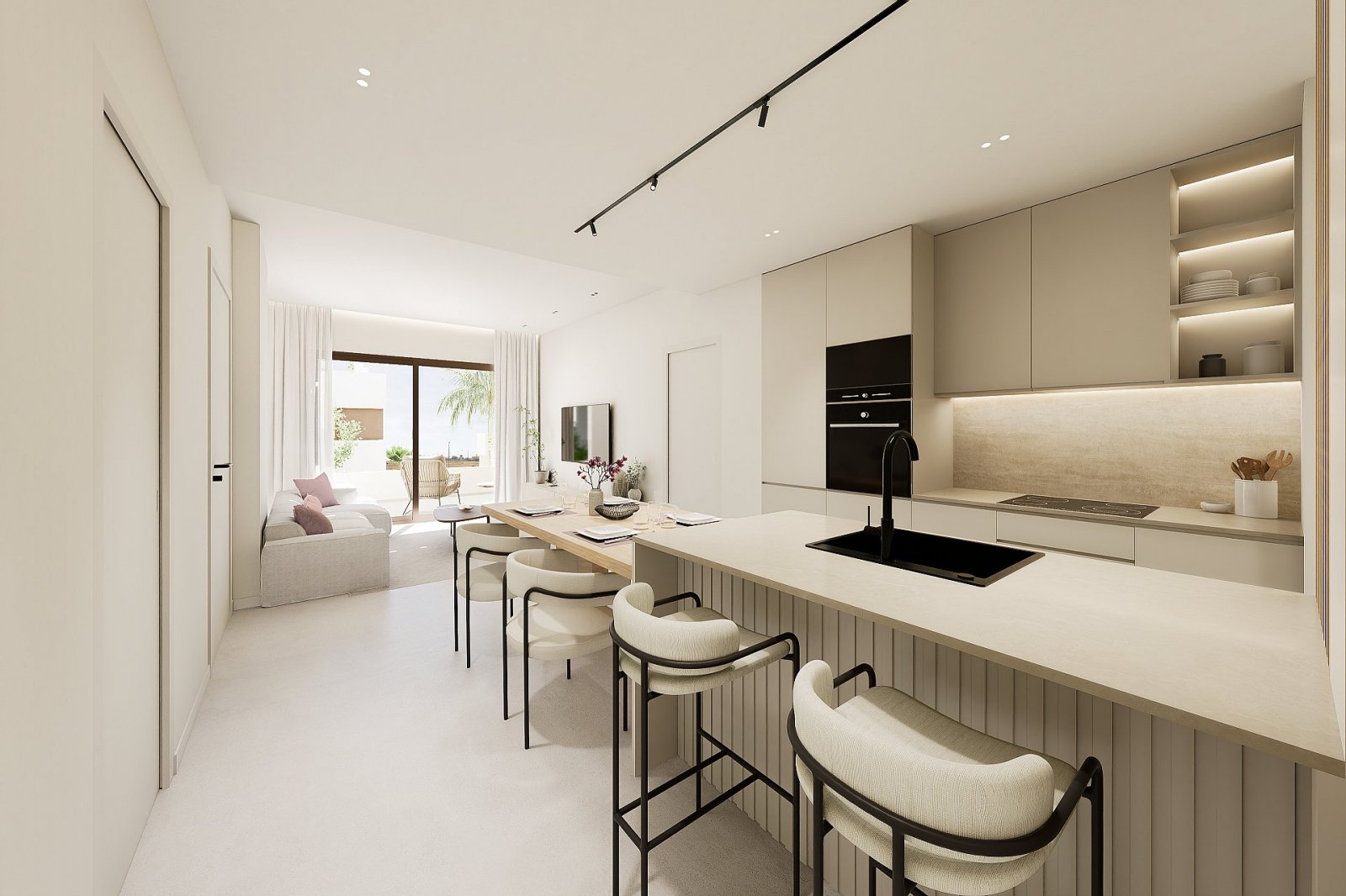 <p>Apartments - solarium provided with 3 Bedrooms and 2 Bathrooms, communal swimming pool and underground parking space with storage room. </p><p>T...