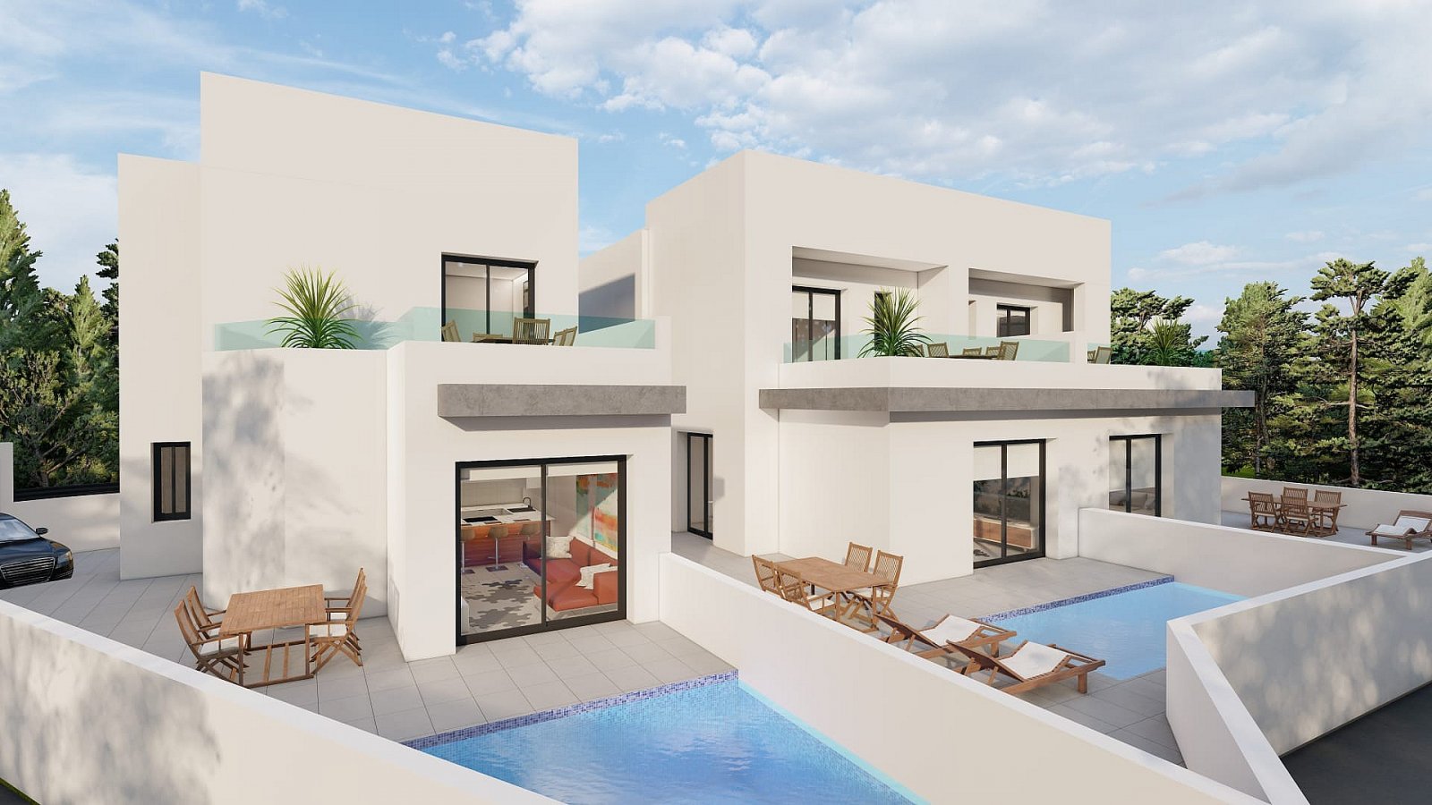 <p>Villa provided with 3 Bedrooms and 3 Bathrooms, private swimming pool and parking space on own plot. </p><p>A new development of high quality de...