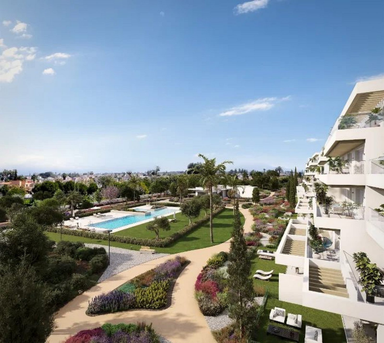<p>Apartment with terrace provided with 1 Bedrooms and 1 Bathrooms, communal swimming pool and underground parking space. </p><p>Take a dip in our ...