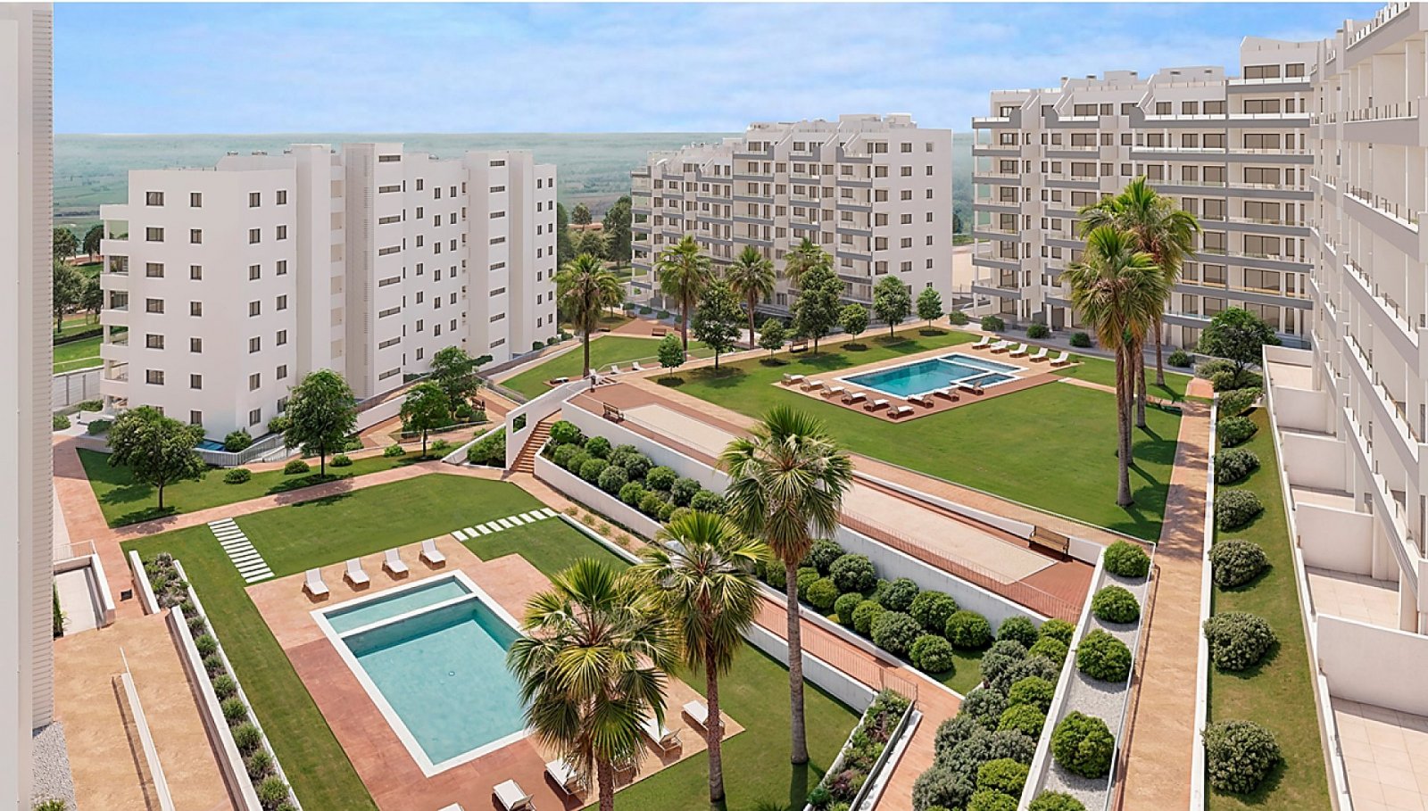 <p>Apartments - solarium provided with 2 Bedrooms and 2 Bathrooms, communal swimming pool and underground parking space with storage room. </p><p>N...