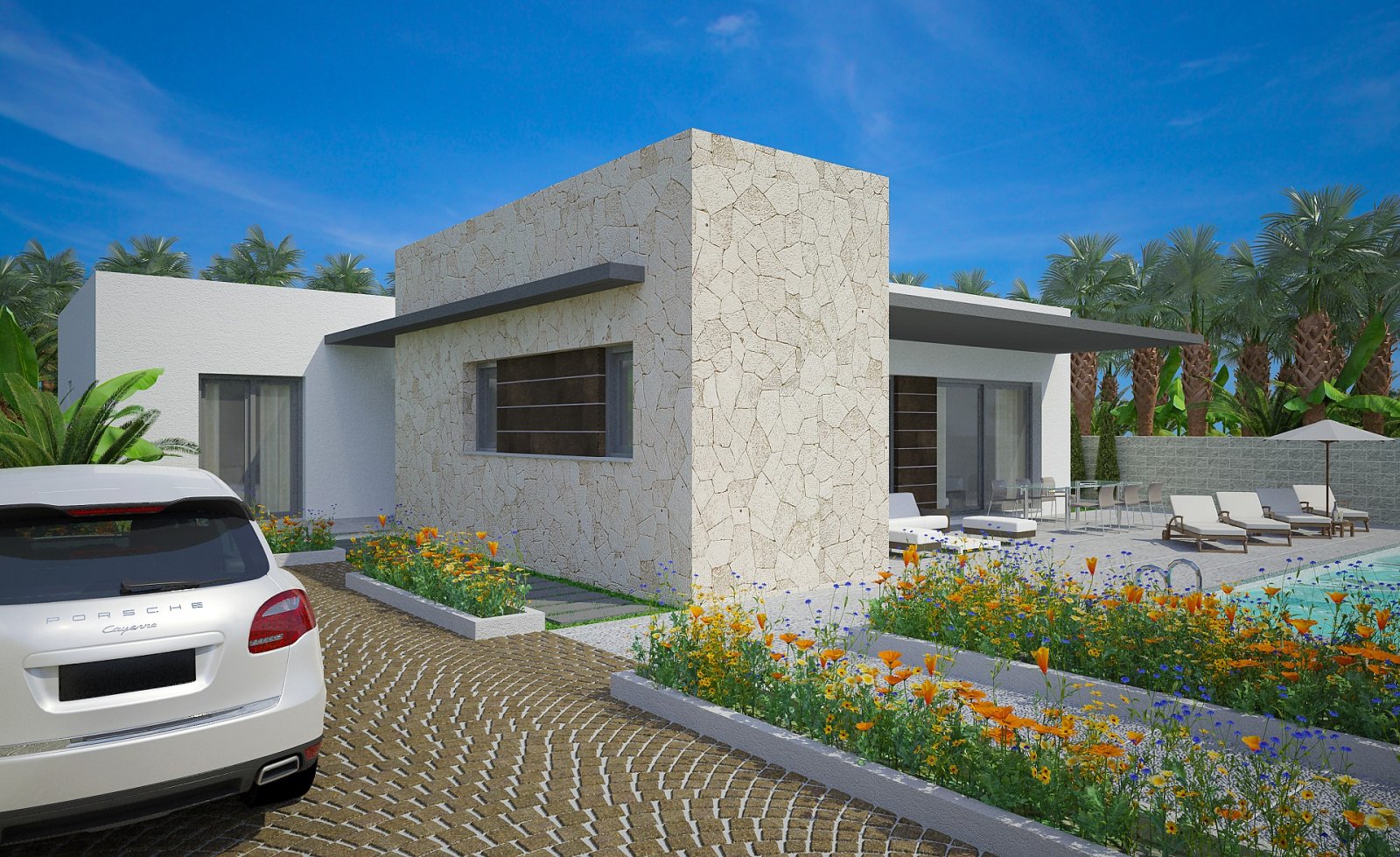 <p>Villa provided with 3 Bedrooms and 3 Bathrooms, private swimming pool and parking space on own plot. </p>