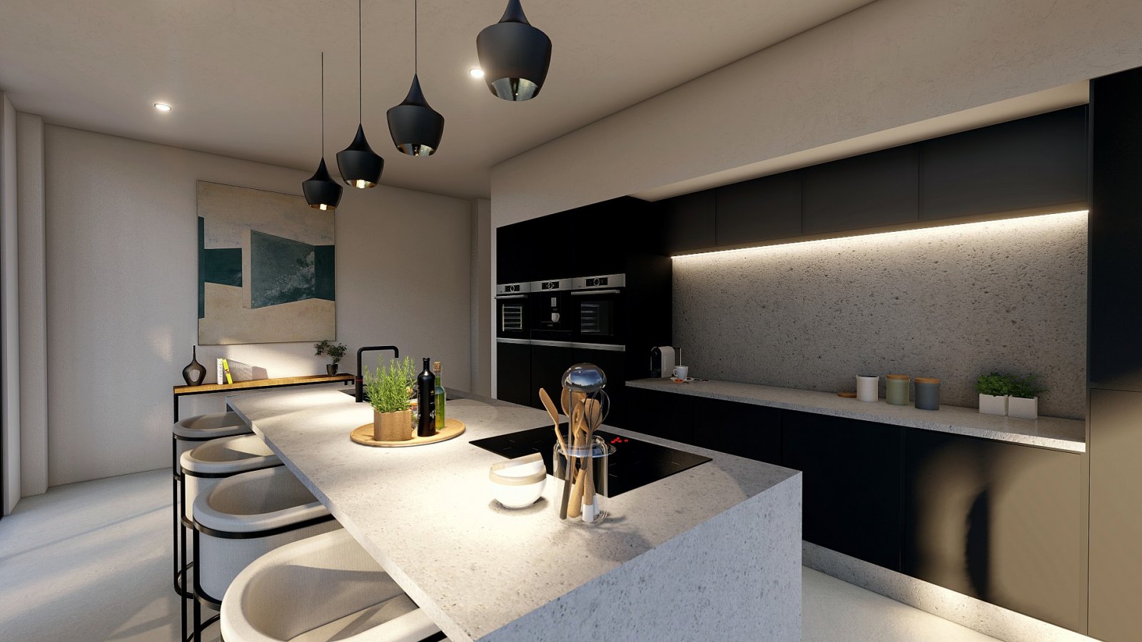 <p>Villa provided with 4 Bedrooms and 4 Bathrooms, infinity swimming pool and parking space on own plot. </p><p>Luxury new build villa with a 13x4....