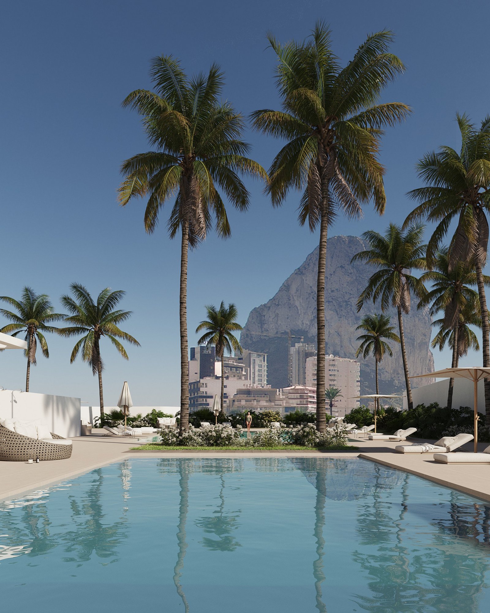 Attraktive Wohnung mit Pool und Tiefgaragenplatz