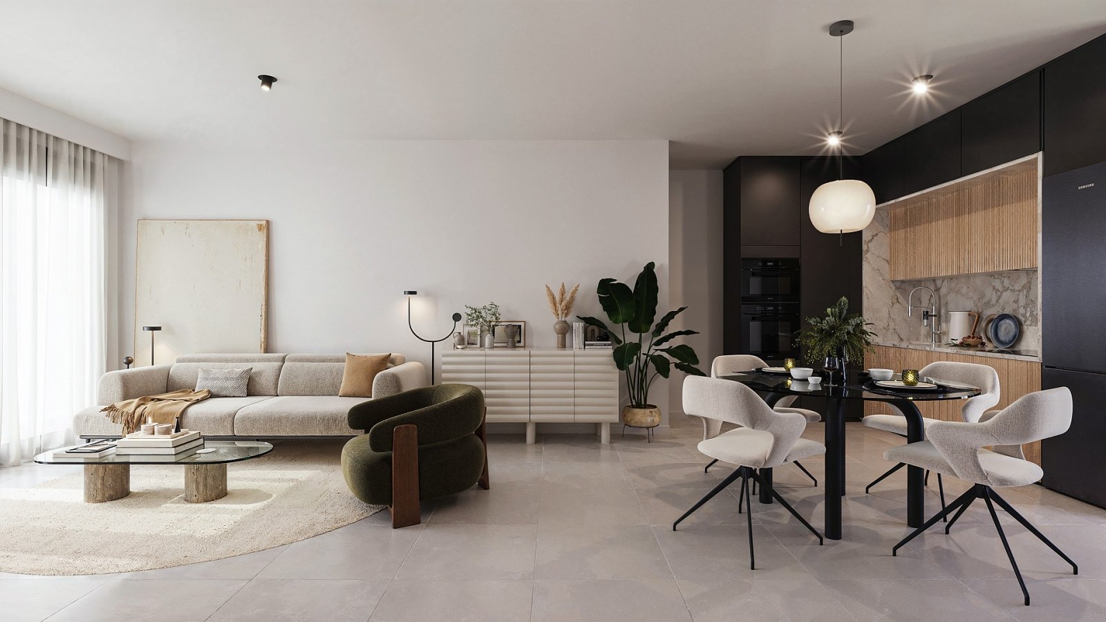 <p>Apartment with garden provided with 3 Bedrooms and 2 Bathrooms, communal swimming pool and no parking place. </p><p>Discover a new living concep...