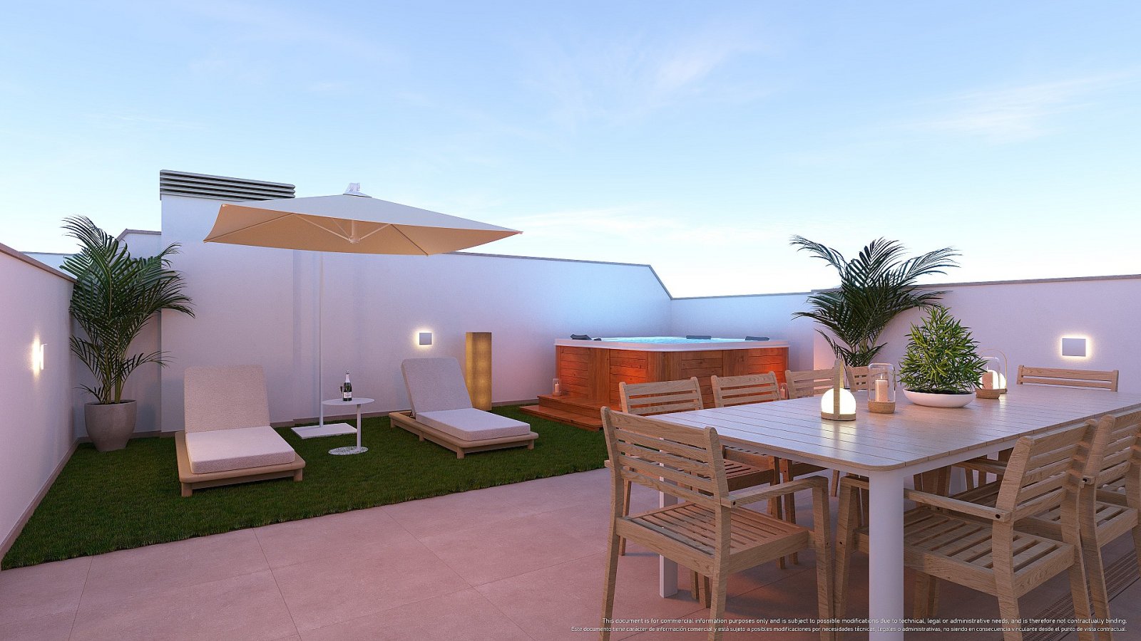 <p>Apartments - solarium provided with 2 Bedrooms and 2 Bathrooms, communal swimming pool and parking space on own plot. </p><p>Newly built bungalo...