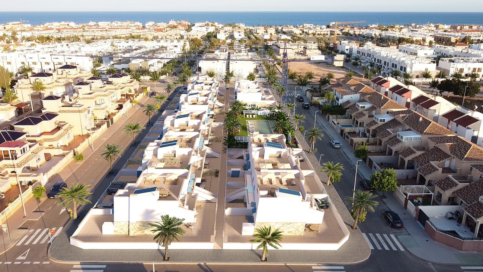 <p>Apartments - solarium provided with 2 Bedrooms and 2 Bathrooms, communal swimming pool and parking space on own plot. </p><p>Newly built bungalo...