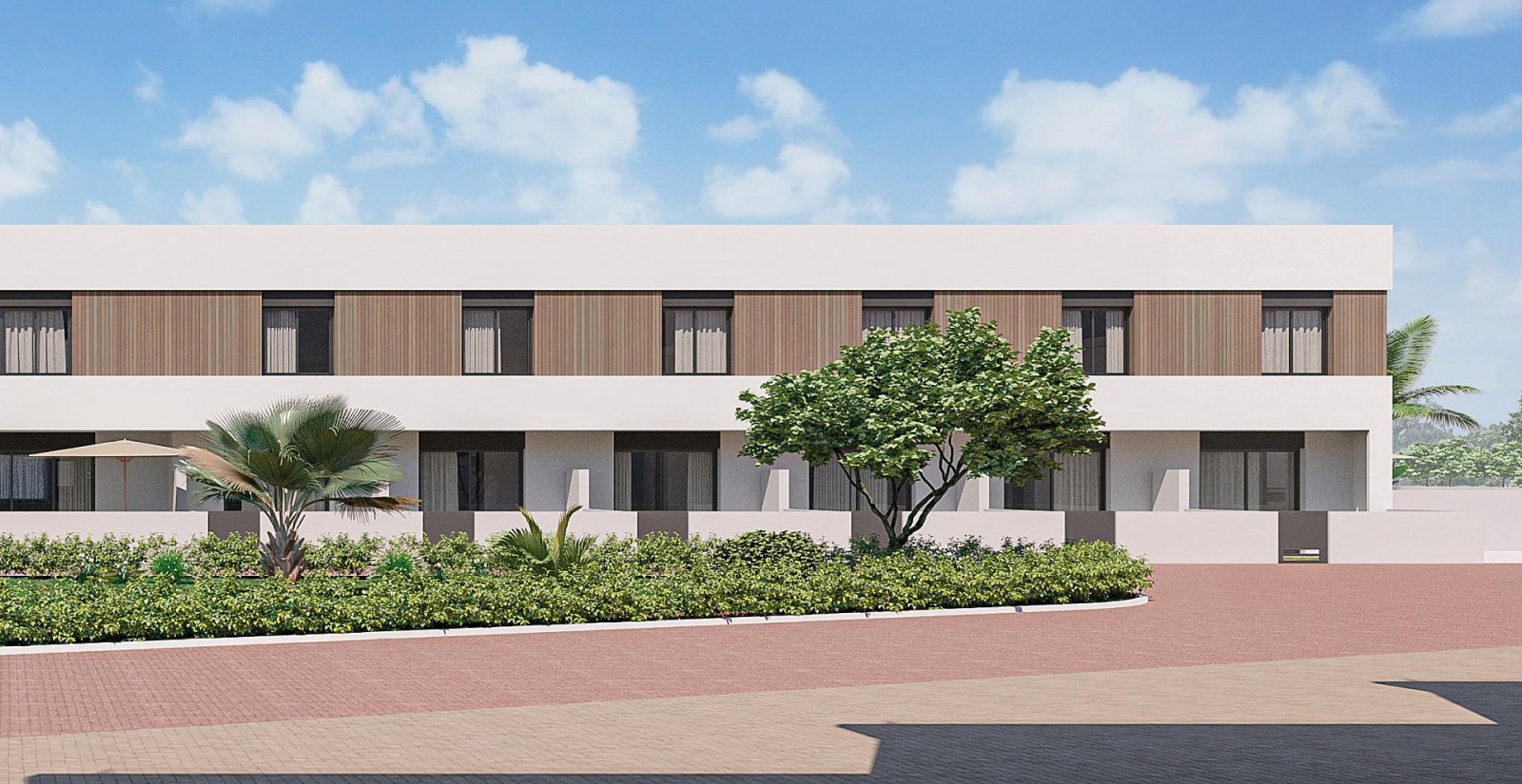 <p>Terraced villa provided with 3 Bedrooms and 2 Bathrooms, communal swimming pool and parking space on own plot. </p><p>Exclusive new development ...