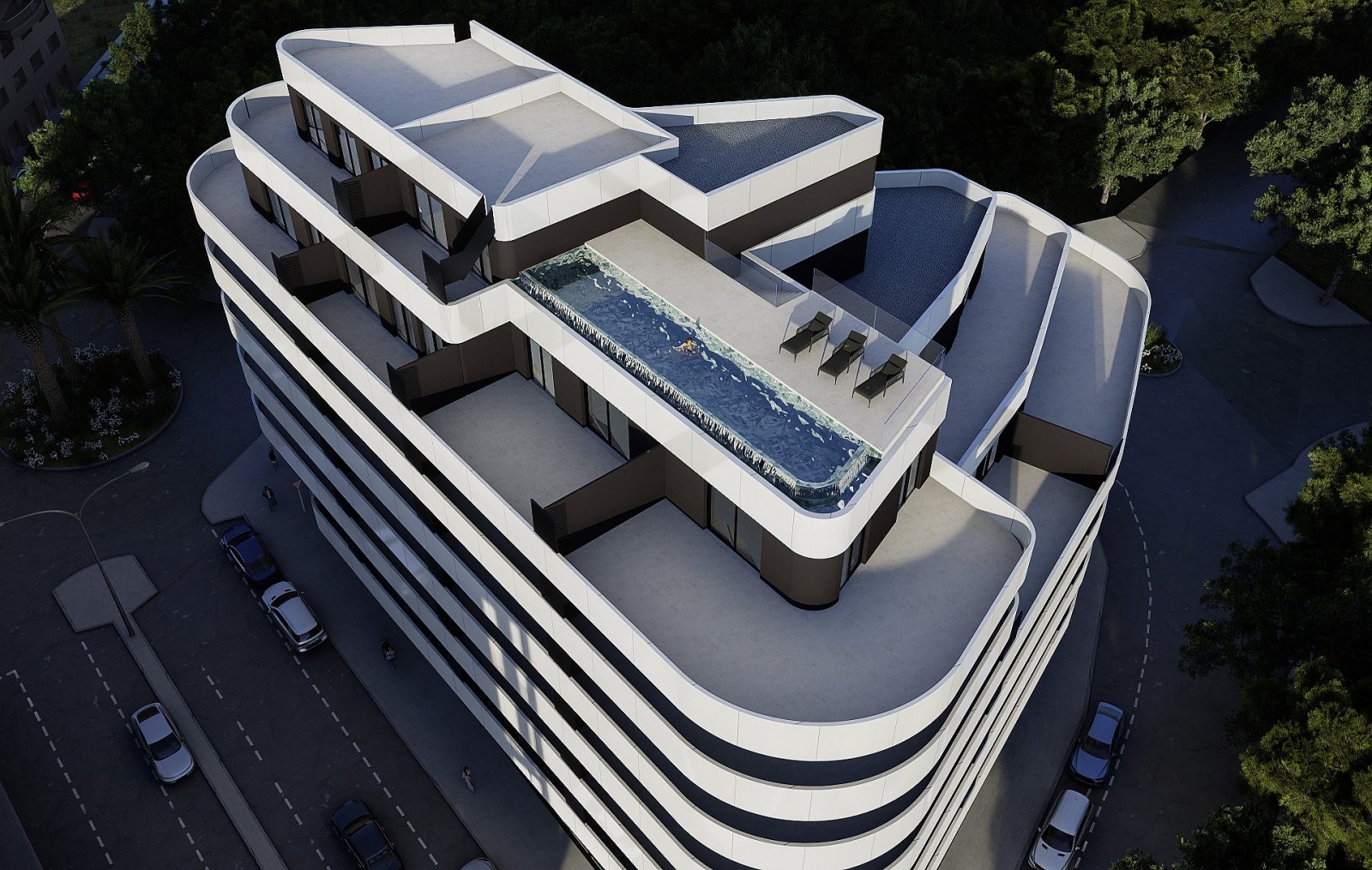 <p>Apartment with terrace provided with 1 Bedrooms and 1 Bathrooms, infinity swimming pool and optional underground parking & storage room. </p><p>...