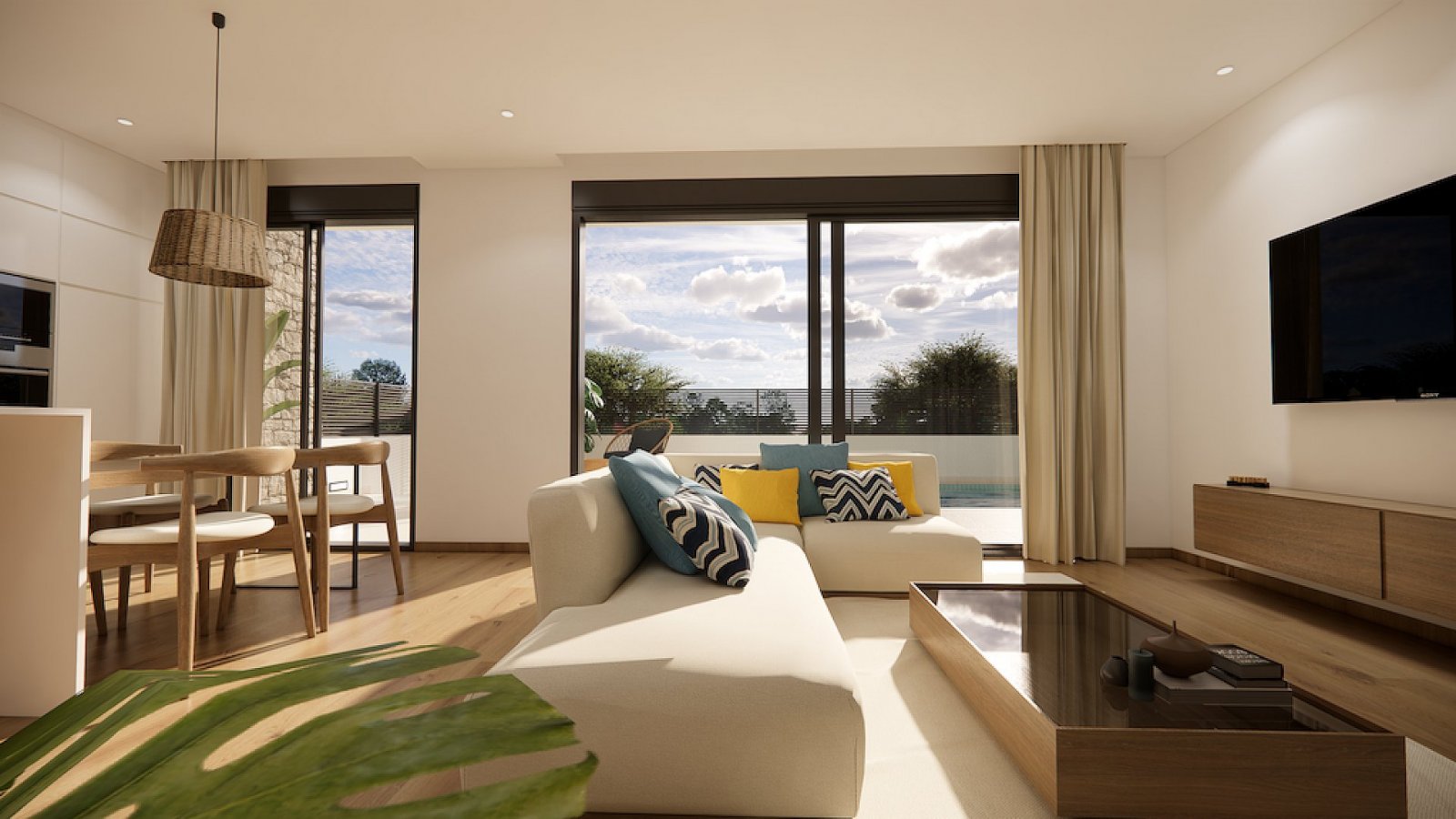 <p>Terraced villa provided with 3 Bedrooms and 3 Bathrooms, private swimming pool and parking space on own plot. </p><p>Small-scale complex with 8 ...