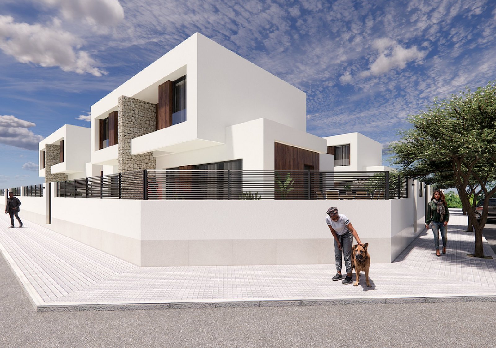 <p>Terraced villa provided with 3 Bedrooms and 3 Bathrooms, private swimming pool and parking space on own plot. </p><p>Small-scale complex with 8 ...
