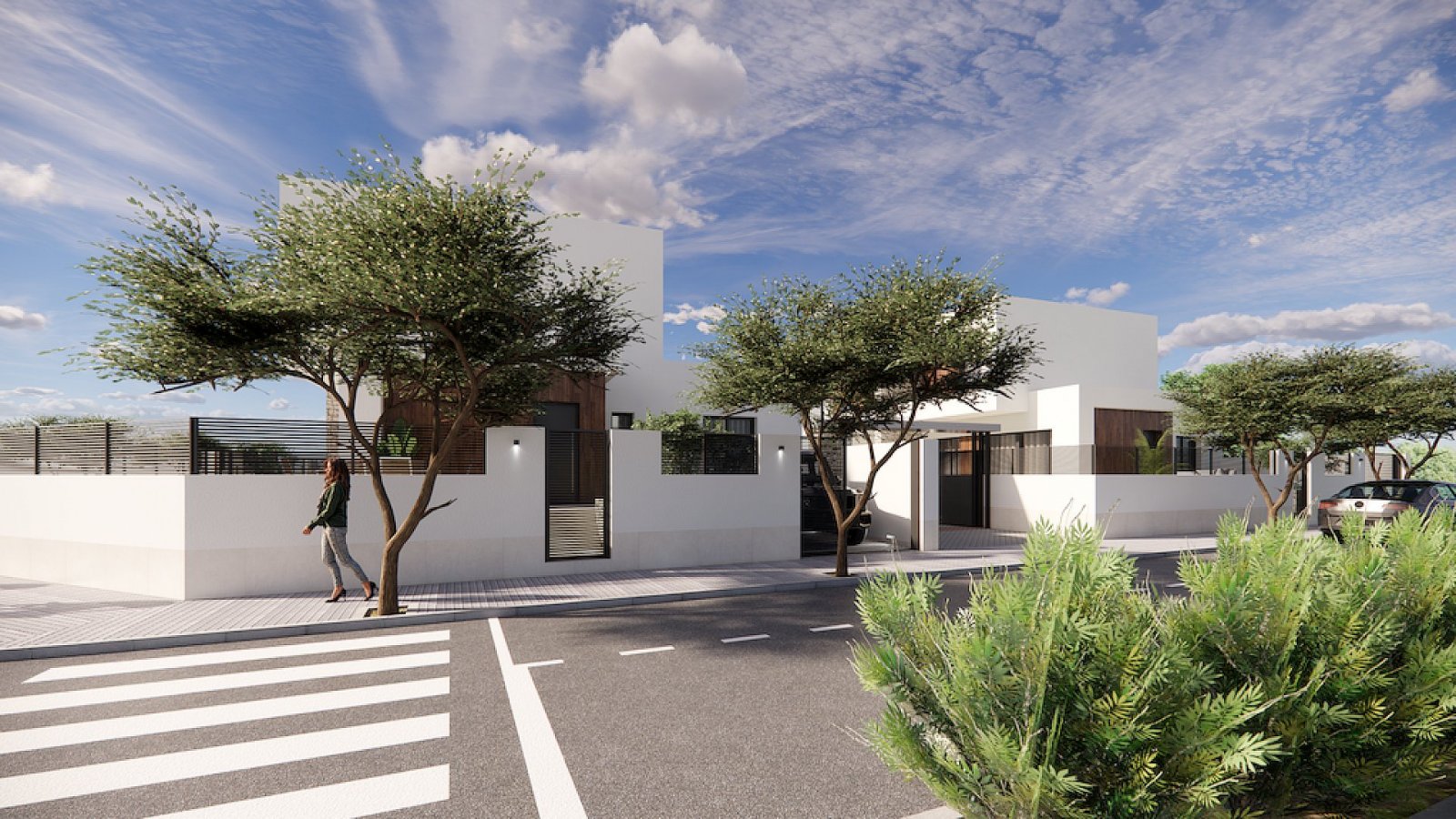 <p>Terraced villa provided with 3 Bedrooms and 3 Bathrooms, private swimming pool and parking space on own plot. </p><p>Small-scale complex with 8 ...