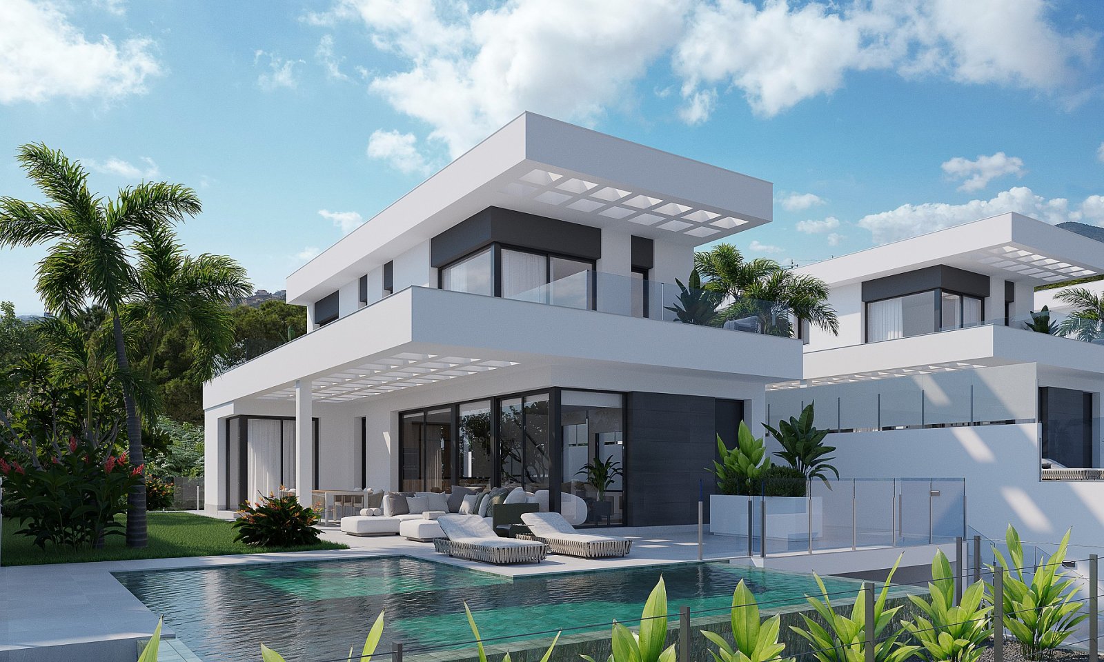 <p>Villa provided with 3 Bedrooms and 3 Bathrooms, private swimming pool and private garage for 2 cars. </p><p>They offer panoramic views of the Be...